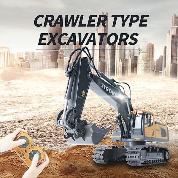 2,4g Trådløs RC Gravemaskin Fjernkontroll RC Truck Crawler Truck Elektrisk Ingeniørkjøretøy Leke