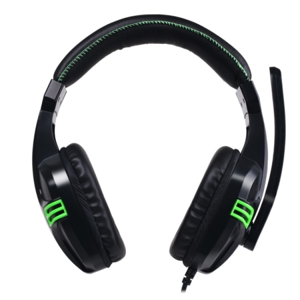 Salar KX101 3,5 mm trådbundna hörlurar för spelheadset PC Gamer Stereo-hörlurar med mikrofon för dator svart svart