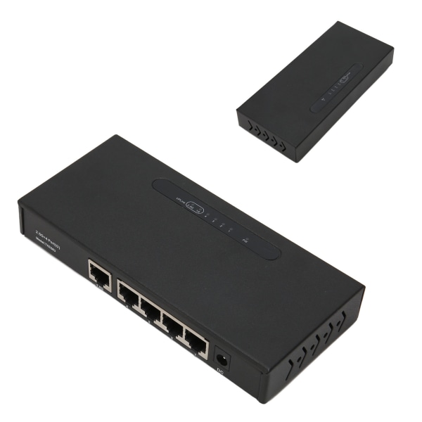 Gigabit Ethernet-svitsj 78W 5-porter RJ45 2500Mbps 1000Mbps Selvtilpassende Gigabit PoE-svitsj for Office 100?240V EU-plugg