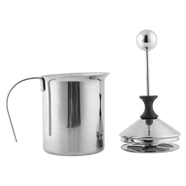 400 ml Mælkeskummer/Mælkeskummer i rustfrit stål Cappuccino Kaffe Mousse Dobbelt Pumpe (W)--.pa