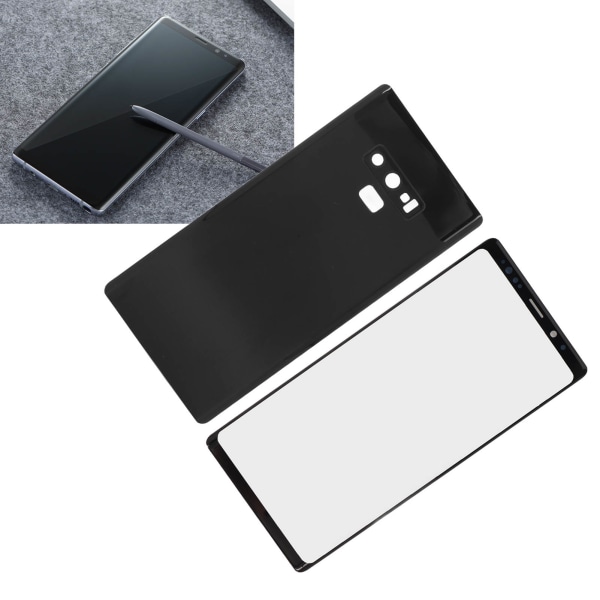 Puhelimen lasinäyttö ja takaoven puhelimen näyttö ja takapaneelin korjaussarja Galaxy Note 9 Blackille