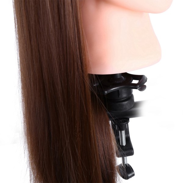 26'' Salong Hair Practice Frisøropplæring Hode Kosmetologi Mannequin med klemmeholder