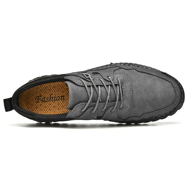 Herrar Mode Sneakers Löparskor Halksäkra Casual Skor K8903 Grå 38