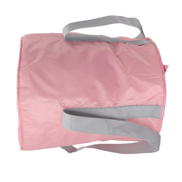 Foldbar fodbalje Polyester dobbeltlags sammenklappelig campingspand med opbevaringstaske til udendørs pink