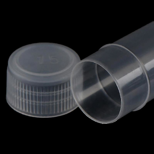 100 st 5 ml plastprovrör lockflaskor för skolans kemitillbehör