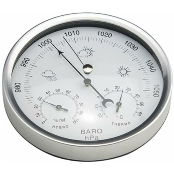 Vejrstation barometer med analog urskive med termometer hygrometer målinger af atmosfærisk tryk enkelhed og let at læse--.pa