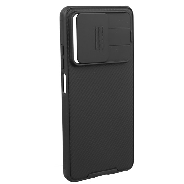 Etui til Redmi Note 12 Pro 5G TPU PC Slide Lens Kamera Cover Beskyttelse Stødsikkert Telefon Cover til Rejse Daglig Brug Sort