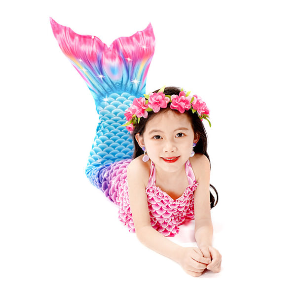 9-delt havfruehale badedrakt prinsesse bikini monofinne badetøy sett MY06 MY06 MY06 130