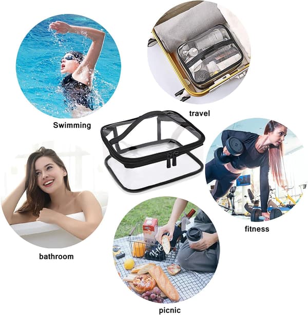 Transparent Necessär, Funnasting Transparent Sminkväska Vattentät