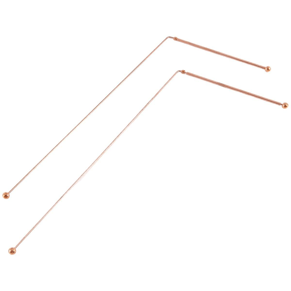 Kobberstenger - 99,9 % ren kobber 2 stk Spåstenger Energi Vann Heksedetektor
