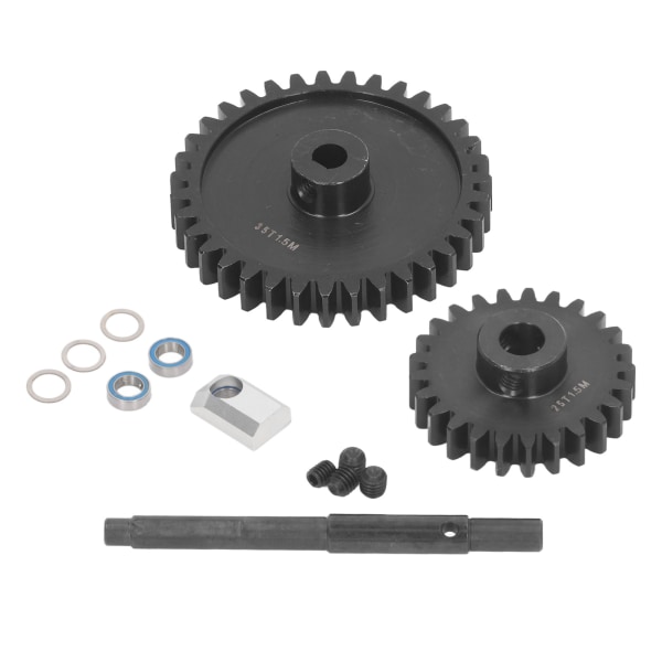 2ST Spur Gears 1,5M härdat stål växel och set Kugghjulsbyte för Traxxas 1/5 RC Car 25T+35T