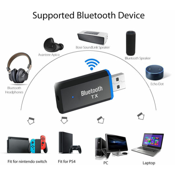 Bluetooth-sender for TV, Bluetooth 5.0 lydadapter