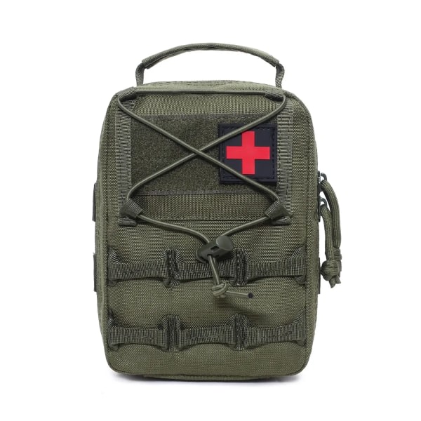 Utomhussport Taktisk minivandring Liten nödsituation Survival Medical First Aid Kit Midjeväska Army Green