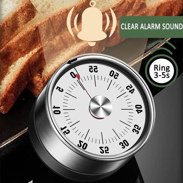 Kitchen Timer Magnetic - Visuell timer för barn, 60-minuters Visual