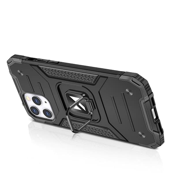 Pansretui + magnetisk holder iPhone 13 mini Ring Armor blå