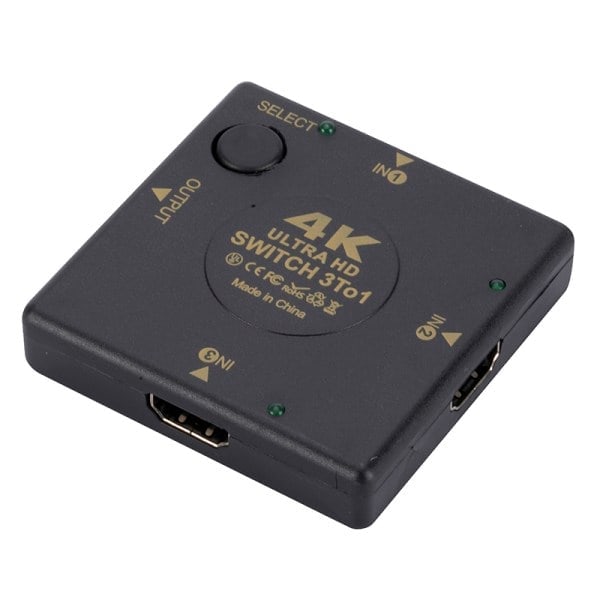 4K HDMI Switch Box Väljare 3 In 1 Ut Kvm och Extraktor