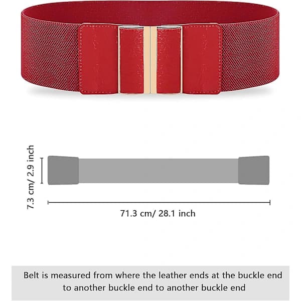 3 st Breda Elastiska Dambälten, Stretch-Midjeband, Klänningsbälte för Dam, One Size, 3 st Breda Elastiska Stretch-Midjeband för Dam