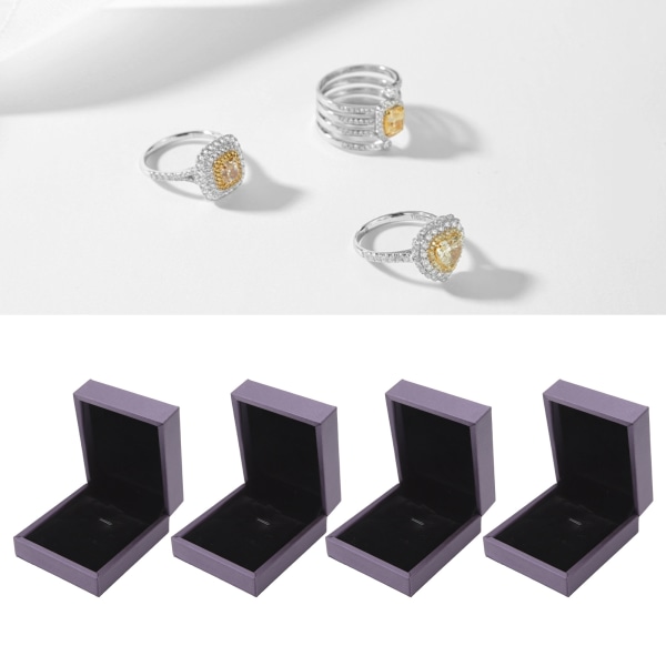 4 st smyckesdisplaylåda Mångsidig slitstark Snygg smyckeförvaringslåda med stor kapacitet för hembutikmässa