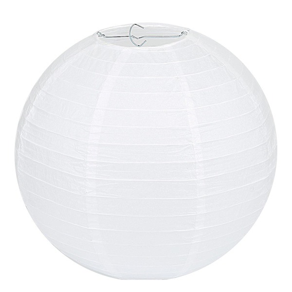 5 st vita papperslyktor Vita runda papperslyktor lampskärm (15cm)