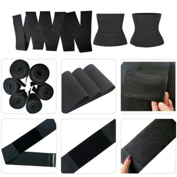Waist Shaper i One Size Midjetræner 4m Sort sort black