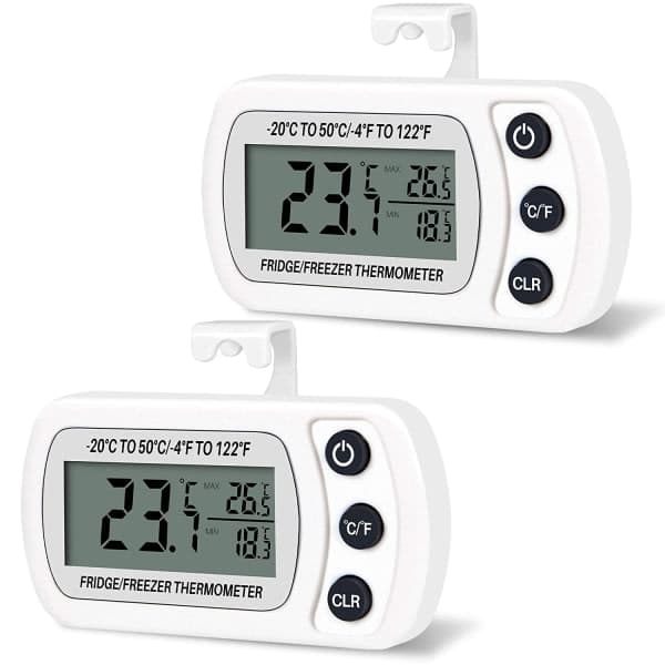 Digital Kylskåpstermometer Frys Termometer - Med Krok