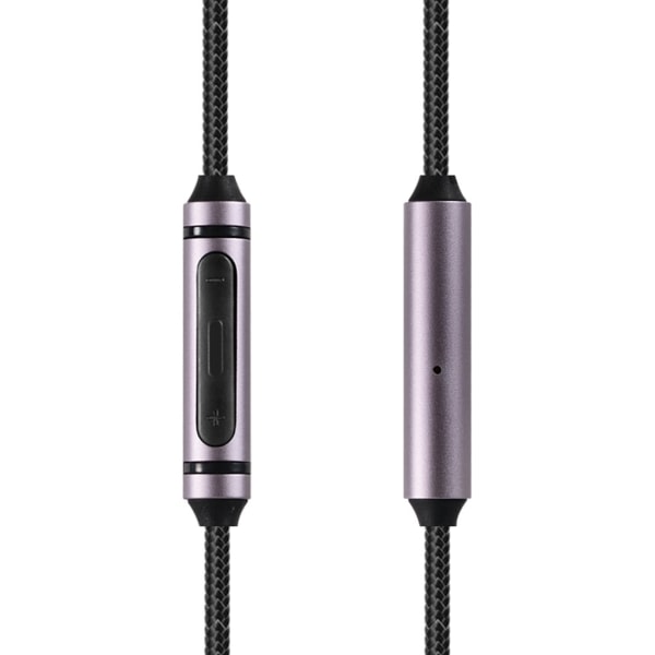 Hörlursljudkabel for Sennheiser Momentum Momentum 2.0 On Ear Over Ear-hodetelefoner Skyvbar volumkontroll Sølv