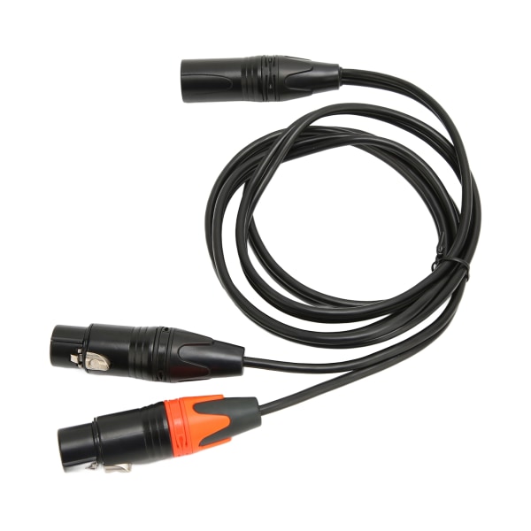 XLR hane till dubbel XLR hona kabel Y-typ splittermikrofonkabel för mixer Equalizer elektronisk orgelförstärkare