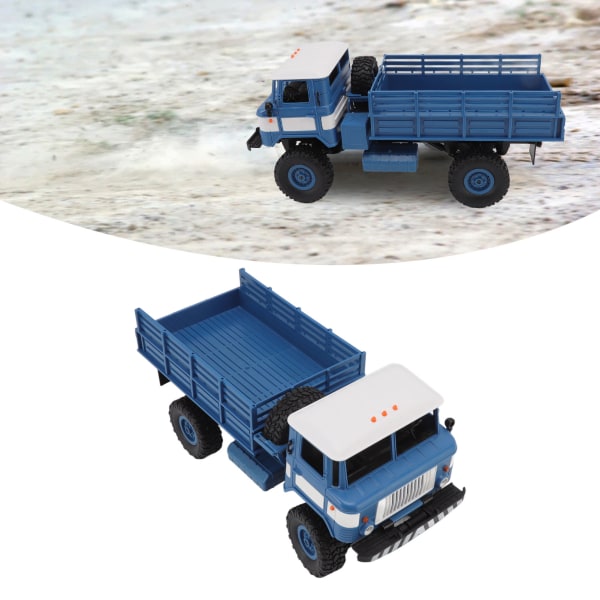 RC Dumper Blå Hvid 2,4G Fjernbetjening 4WD højhastigheds fleksibel kontrol RC Militær lastbil til voksne børn