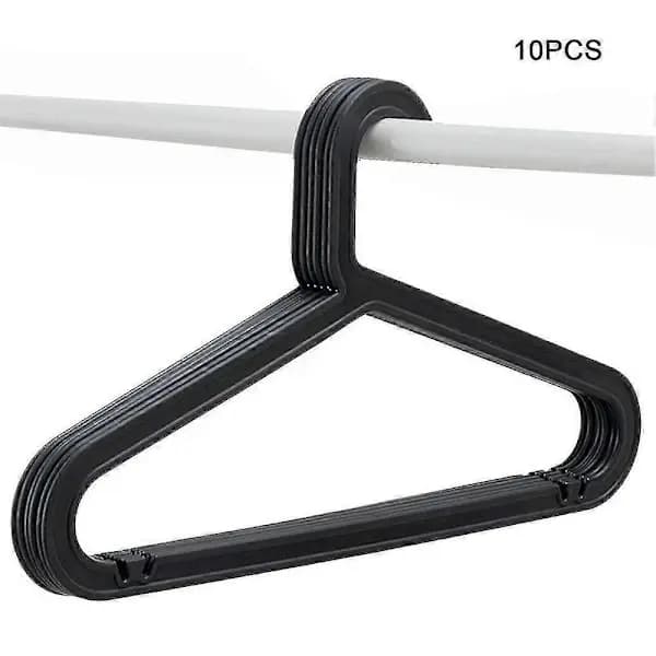 10-pack PP Hangers Lightweight Durable Non-slip for Wardrobe and Laundry White 41 x 23.5 cm White White
