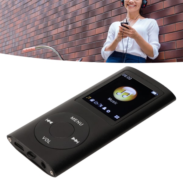 MP3-spelare Snygg multifunktionellt förlustfritt ljud Smal 1,8 tums LCD-skärm Bärbar MP3-musikspelare