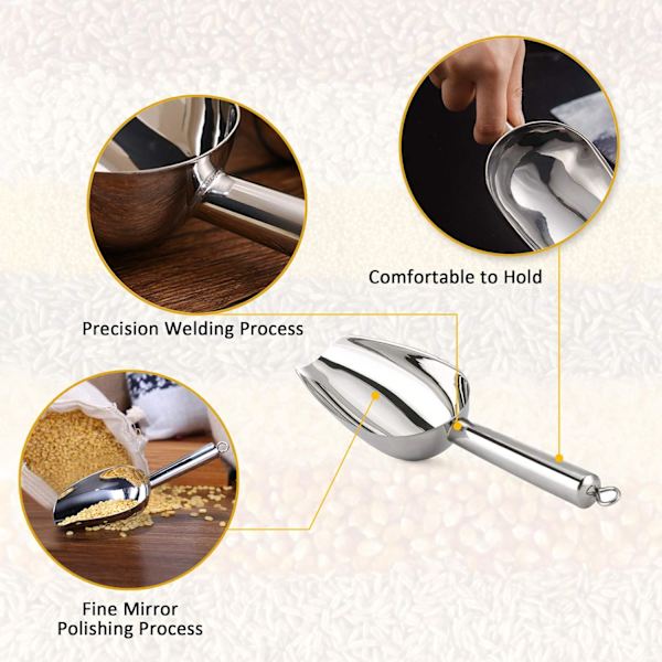 Stainless Steel Spoon for Kitchen, Multifunctional, -4 Pcs.