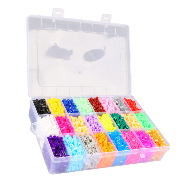 24 farve sikringsperler sæt 5 mm sikring perlesæt med pindeplader sæt Kunsthåndværkslegetøj til børn