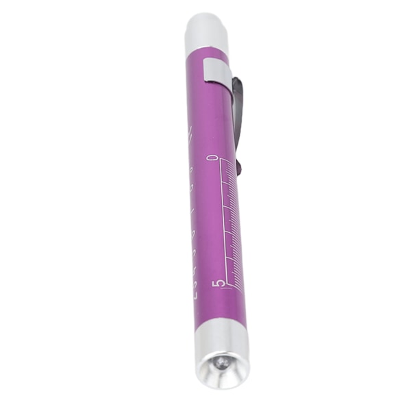LED Penlight Hvid Belysning Konkavt Hoved Aluminiumslegering Medicinsk Pen Light for Throat Purple