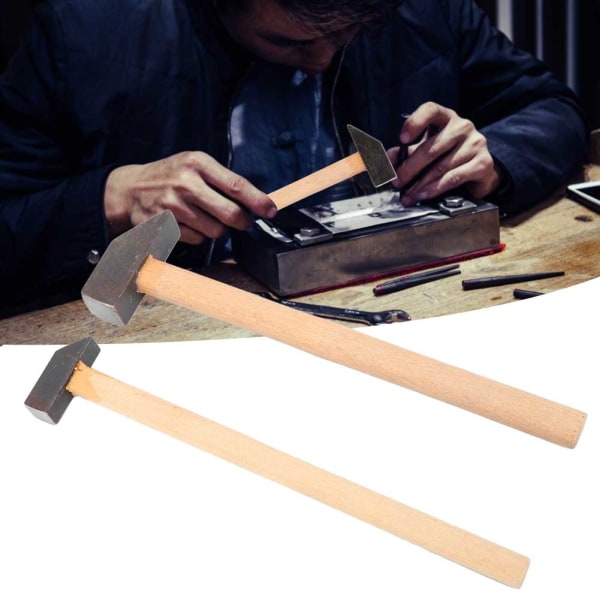 2 stk/sæt DIY Høj hårdhed Hammer Making Reparation smykker Metal Processing Tool