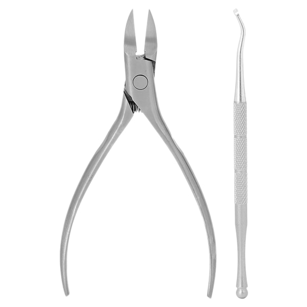 Nagelbandstrimmer Nipper Toe Nagelklippare Pedikyrborttagningsverktyg för inåtväxta tånaglar Silver