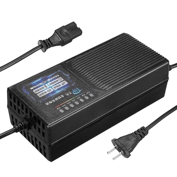 60V 20Ah Elektrisk Fordonsladdare Med 7 Ljusdisplay Strömläckageskydd Blybatteriladdare_paris