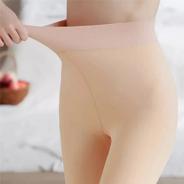 Forede Vinter Leggings med Strømper - Dame - Holder dig varm beige