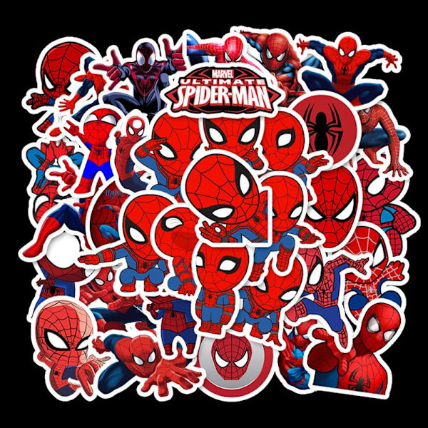 35 kpl vinyyli-tarroja vedenkestäviä Spider-Man graffiti-tarroja