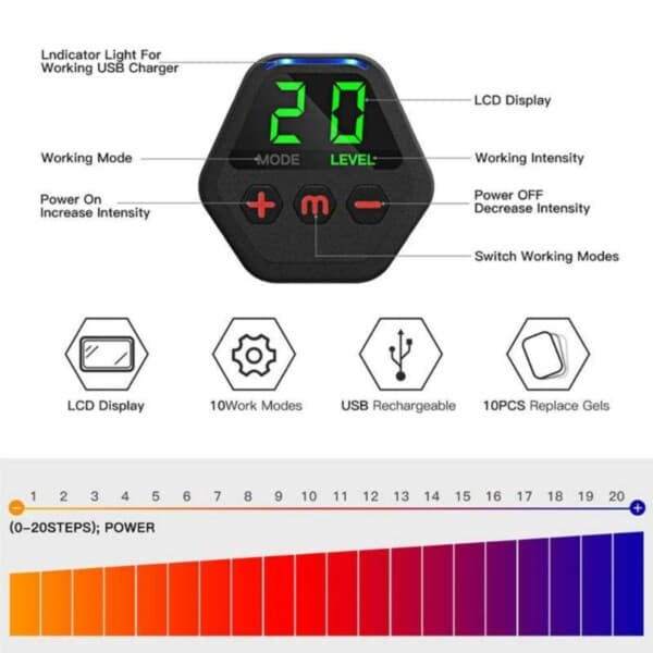 3-pakning EMS-trener for magemuskler og sterkere kropp – Effektiv hjemmetrening—pa