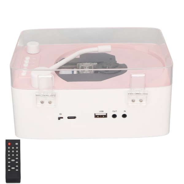 Bluetooth CD-spiller HiFi-lydhøyttaler støtter AUX USB CD-musikkspiller med fjernkontroll støvdeksel for hjemmebarn