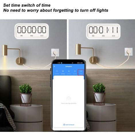Smart Uttag 16A 1-Vägs Smart Väggpanel Vit 95-245V-WiFi-version.pa