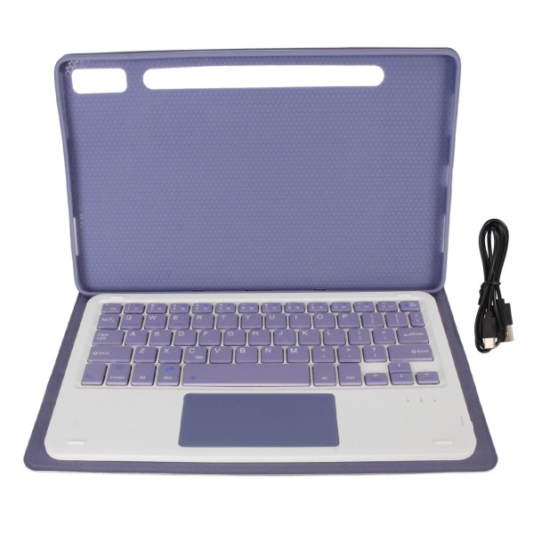 Tastaturetui for nettbrett for Lenovo for Tab P11 Pro Gen 2 for Pad Pro 2022 11,2 tommers nettbrettetui med penneholder Styreflate lilla