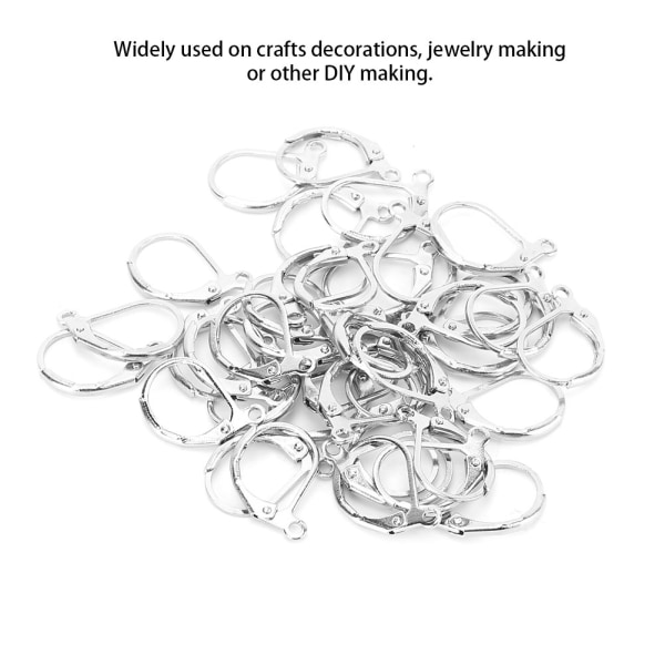 20 par metall øredobber krok klips galvanisering DIY å lage tilbehør smykker funn