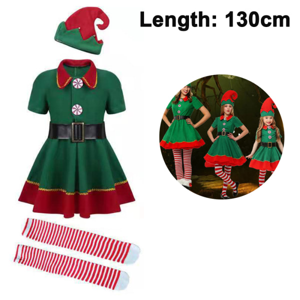 Barnens Halloween-kostymer Julföreställningskostymer 130cm Naismalleja