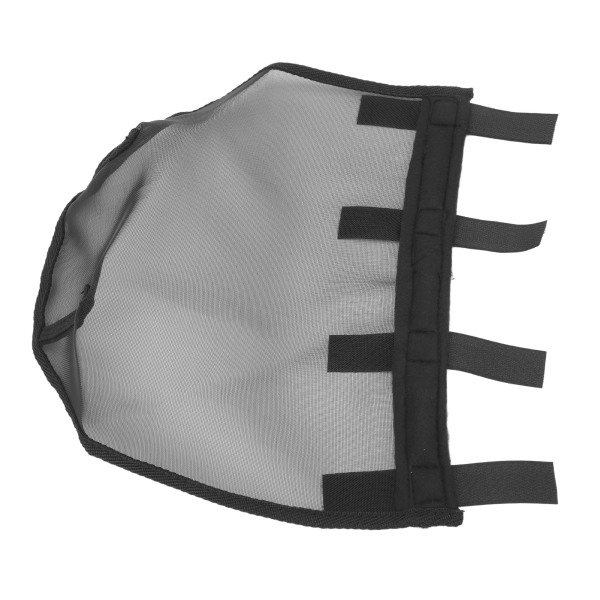 Hestenesenett Plasthest Pustende nese Finmasket nett L Størrelse Black Comfort Hestenesemaske for hjemmefarm