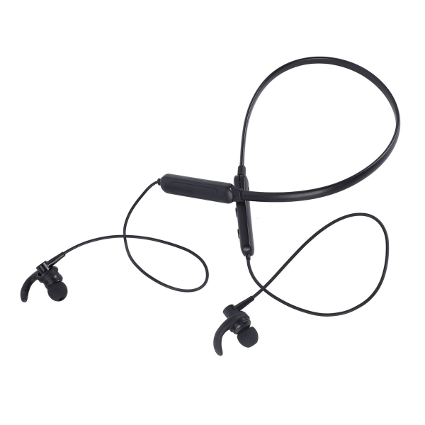 Bluetooth-hovedtelefon med halsbånd Komfortabel HiFi Stereo Trådløs Sports-hovedtelefon til Running Black