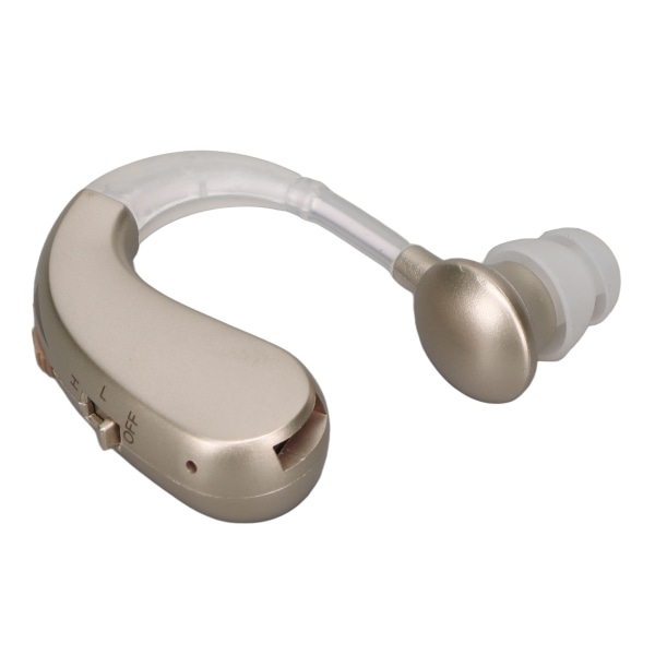 Ørehjelp Enkel oppladbar lyd Hørelytting ABS Silikon Ergonomisk medisinsk enhet Sølv