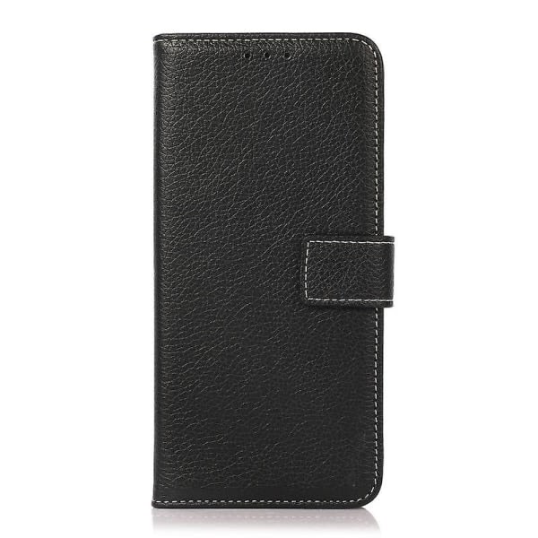 Osta Xiaomi Redmi Note 10 5G / Poco M3 Pro Litchi Texture PU + TPU Horisontell Flip Case med hållare & kortplatser & plånbok (svart)