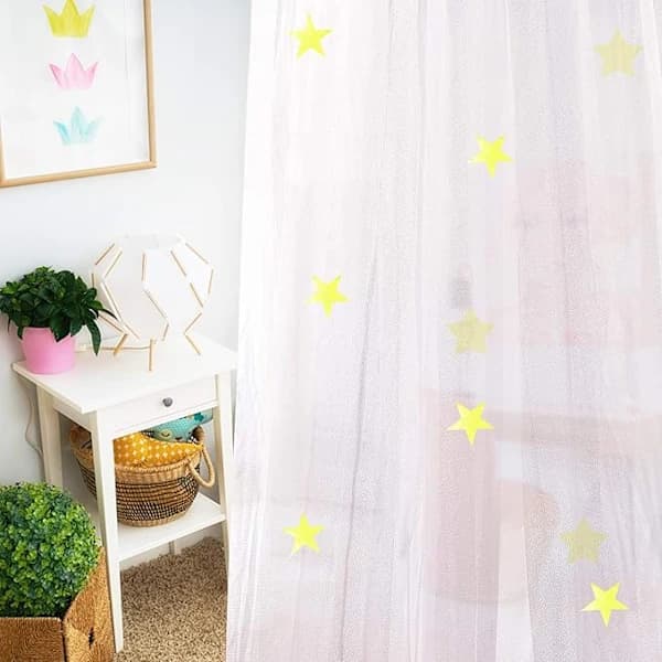 Mosquito Net for Bed with Glowing Stars, Home Dome Mosquito Net