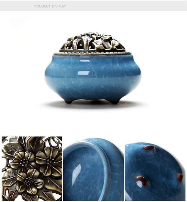 Porcelæn Røgelsesskål Røgelsesbrænder, Aromaterapi Brænder